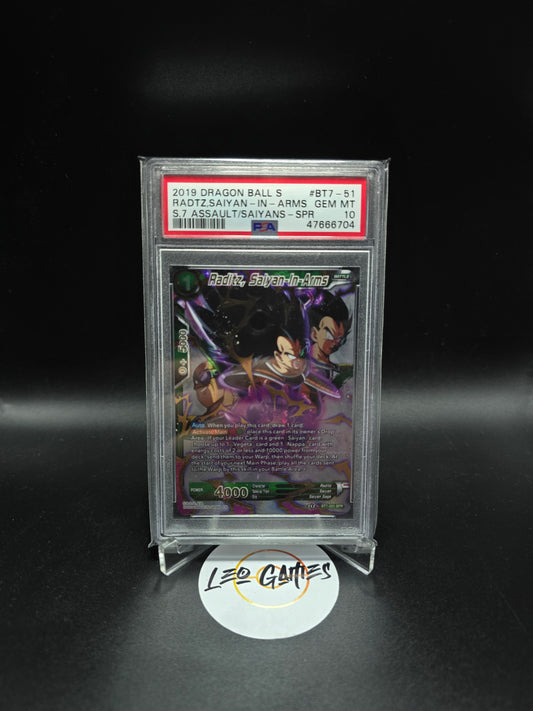 Dragon Ball Card Raditz, Saiyan In Arms BT7-051 SPR PSA 10 DBS