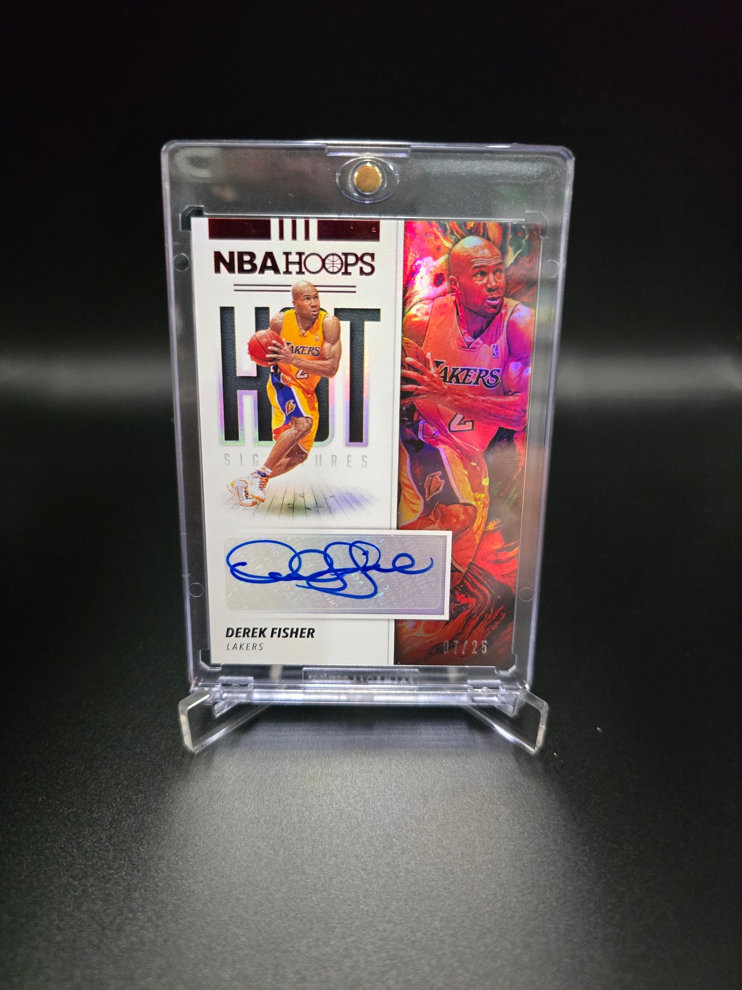 2019-20 Basketball Panini NBA Hoops Derek Fisher Auto /25