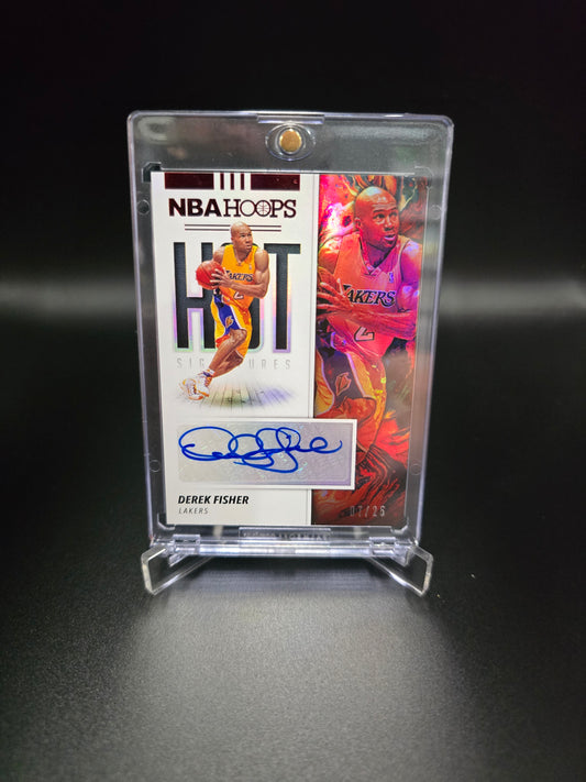 2019-20 Basketball Panini NBA Hoops Derek Fisher Auto /25