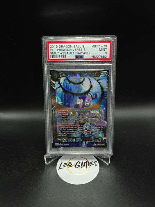 PSA 9 Hit, Pride of Universe 6 Assault of the Saiyans BT7-079 Super Rare