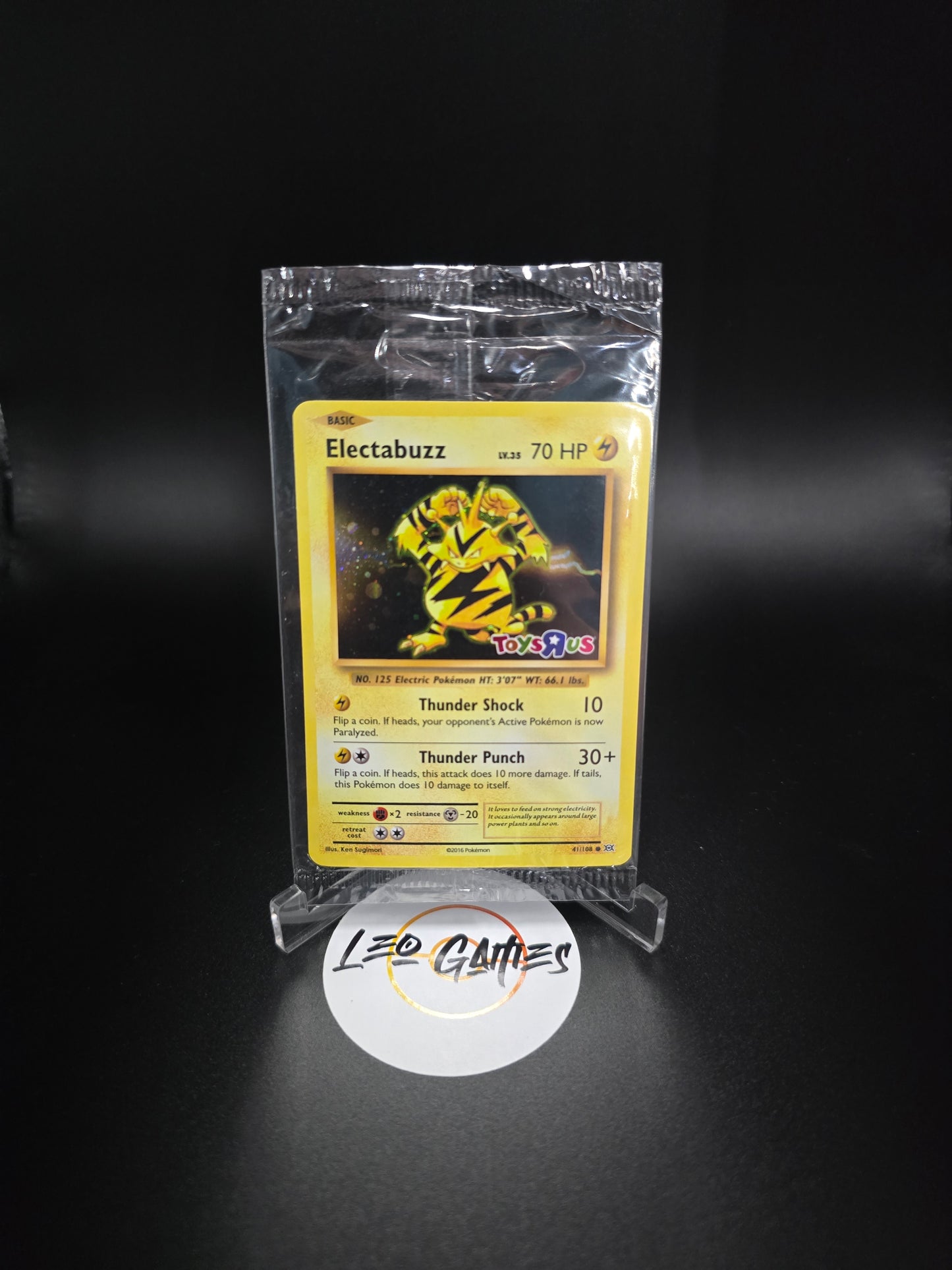 SEALED Electabuzz 41/108 Toys R Us Promo -Sealed Promo Pokémon Card