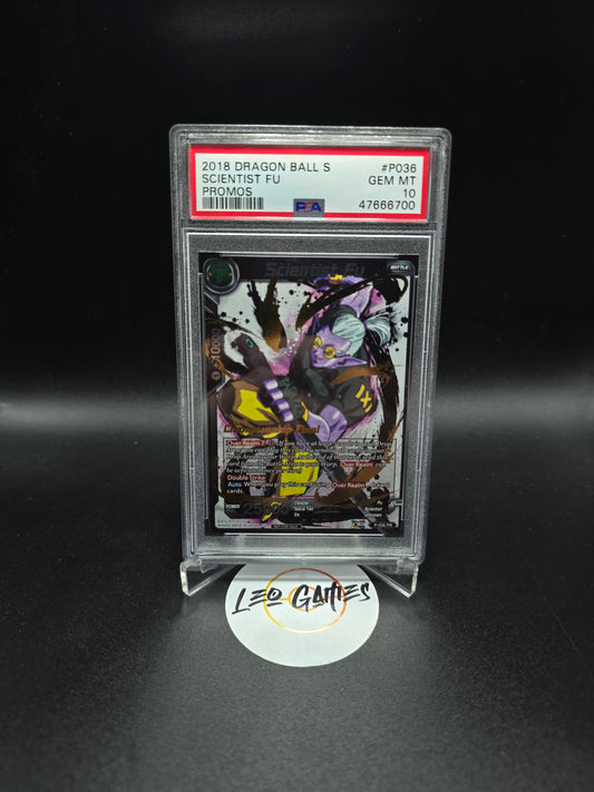 Dragon Ball Super 2019 Championship Finals gold stamped promo scientist fu PSA 10