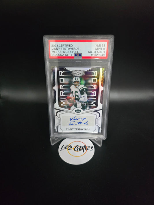 2023 Certified Vinny Testaverde Mirror Signatures Autograph Auto /199 Jets