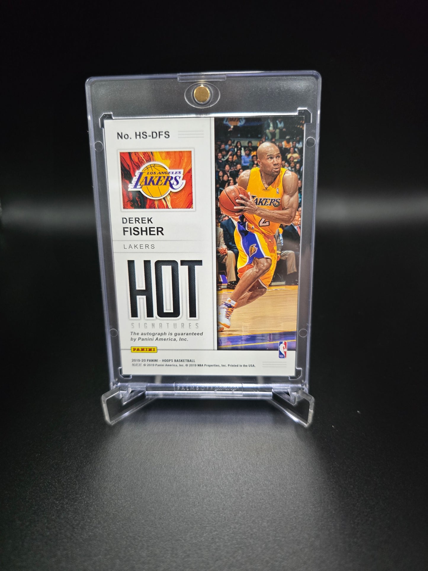 2019-20 Basketball Panini NBA Hoops Derek Fisher Auto /25